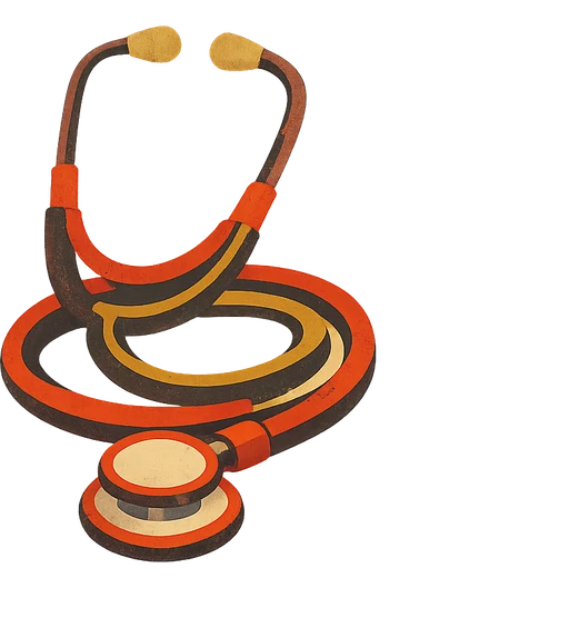 Medicine — a collage stethoscope